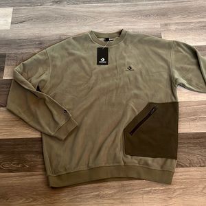Mens fleece converse sweater